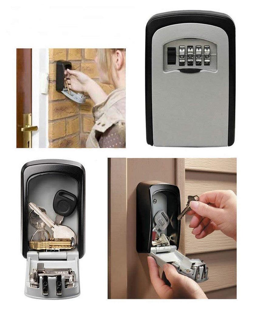 K Cliffs K-Cliffs Realtor's Key Lockbox Wall Mounted With 4 Digit Combination Holds Up To 5 Keys