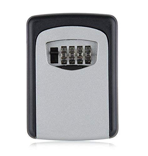 k cliffs K-Cliffs Realtor's Key Lockbox Wall Mounted with 4 Digit Combination Holds up to 5 Keys