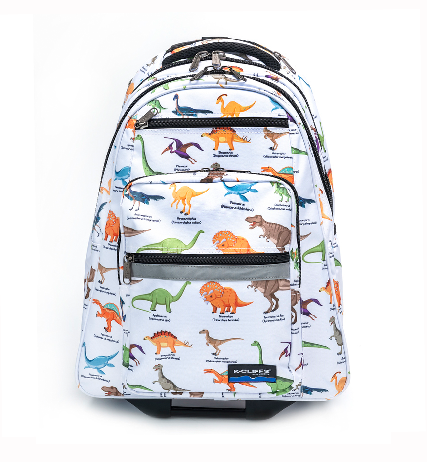 k cliffs K-Cliffs Rolling Backpack School Backpacks with Wheels & Multiple Pockets