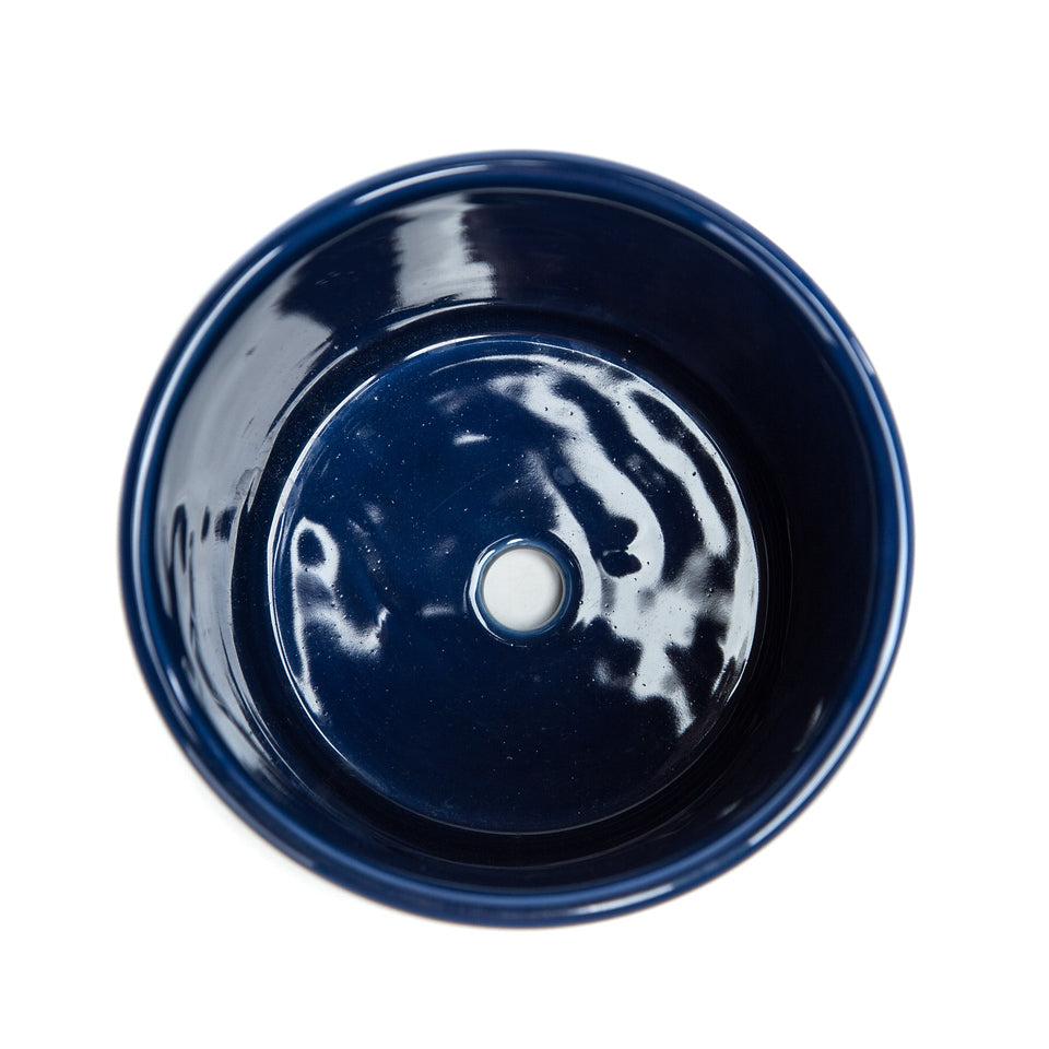 K Cliffs K-Cliffs Set Of 2 Blue Moroccan Pattern Round Ceramic Planters For Succulents