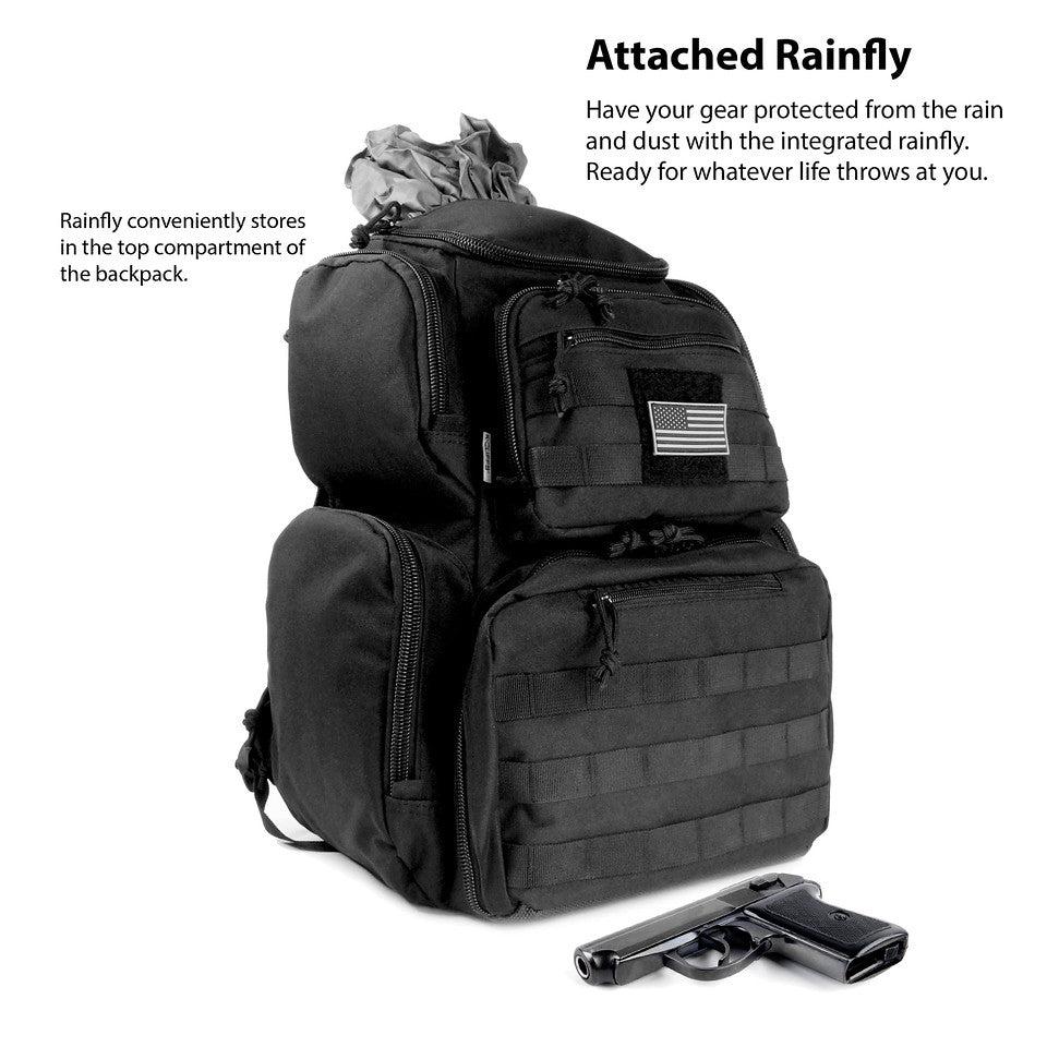 K Cliffs K-Cliffs Shooting Range Pistol Backpack That Holds Up To 5 Handguns Mag Storage