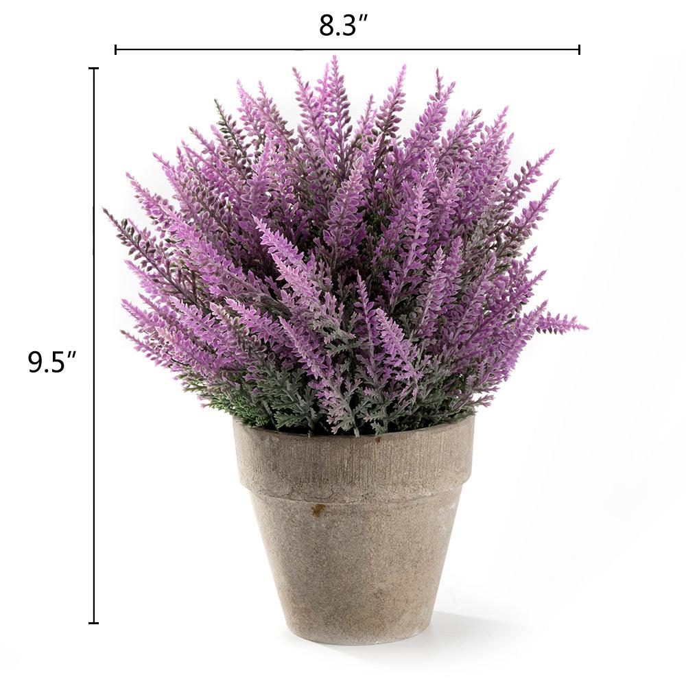 K Cliffs Realistic Mini Faux Provence Lavender Arrangement In Pot