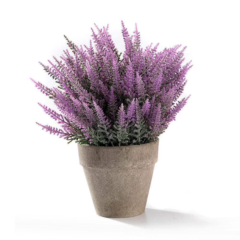 K Cliffs Realistic Mini Faux Provence Lavender Arrangement In Pot