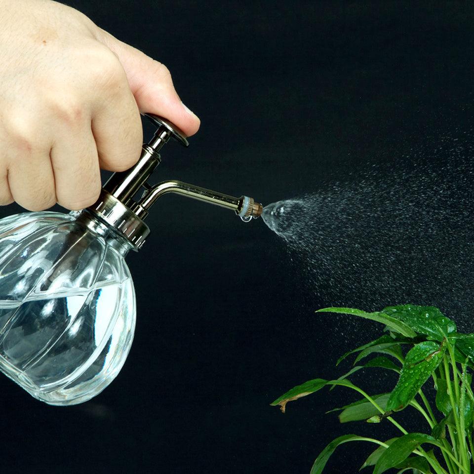 K Cliffs Vintage Style Clear Glass Bottle Sprayer Plant Mister