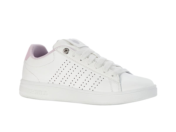 K Swiss BASE COURT BRILLIANT WHITE/LILAC SNOW/GRAY VIOLET
