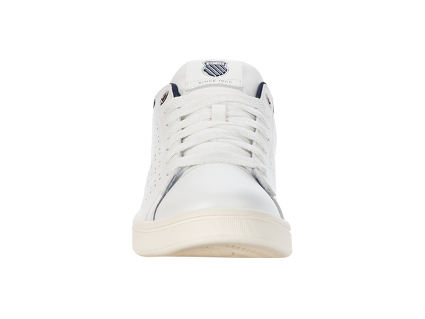 K Swiss BASE COURT BRILLIANT WHITE/STRATIFIED SEA/RAINY DAY