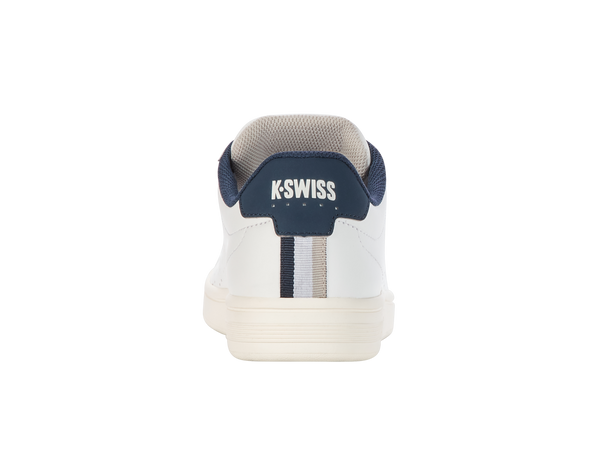 K Swiss BASE COURT BRILLIANT WHITE/STRATIFIED SEA/RAINY DAY