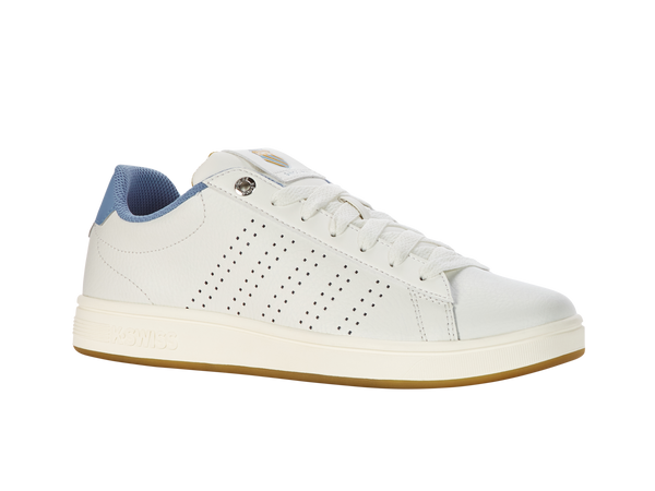 K Swiss BASE COURT STAR WHITE/ASHLEIGH BLUE/GOLDEN SPICE