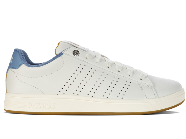 k swiss BASE COURT STAR WHITE/ASHLEIGH BLUE/GOLDEN SPICE