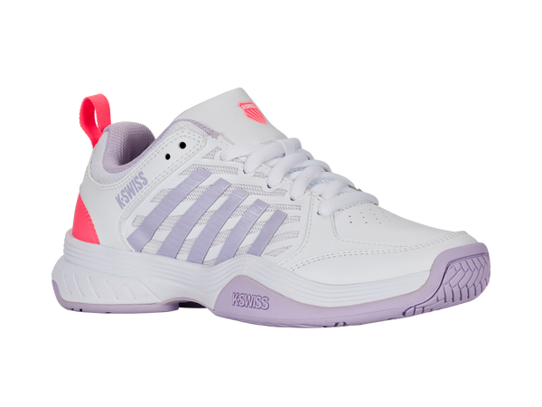 K Swiss COURT EXPRESS 2 WHITE/ORCHID PETAL/NEON BLAZE