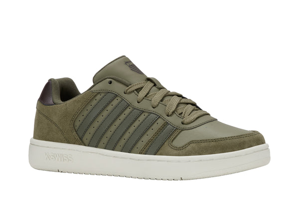 K Swiss COURT PALISADES BURNT OLIVE/LIGHT GRAY/GRAPE LEAF/BLACK COFFEE
