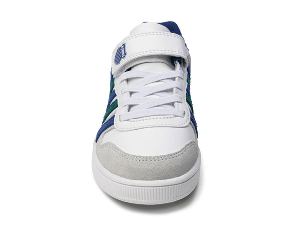 K Swiss COURT PALISADES STRAP WHITE/ANTIQUE GREEN/BLUE QUARTEZ