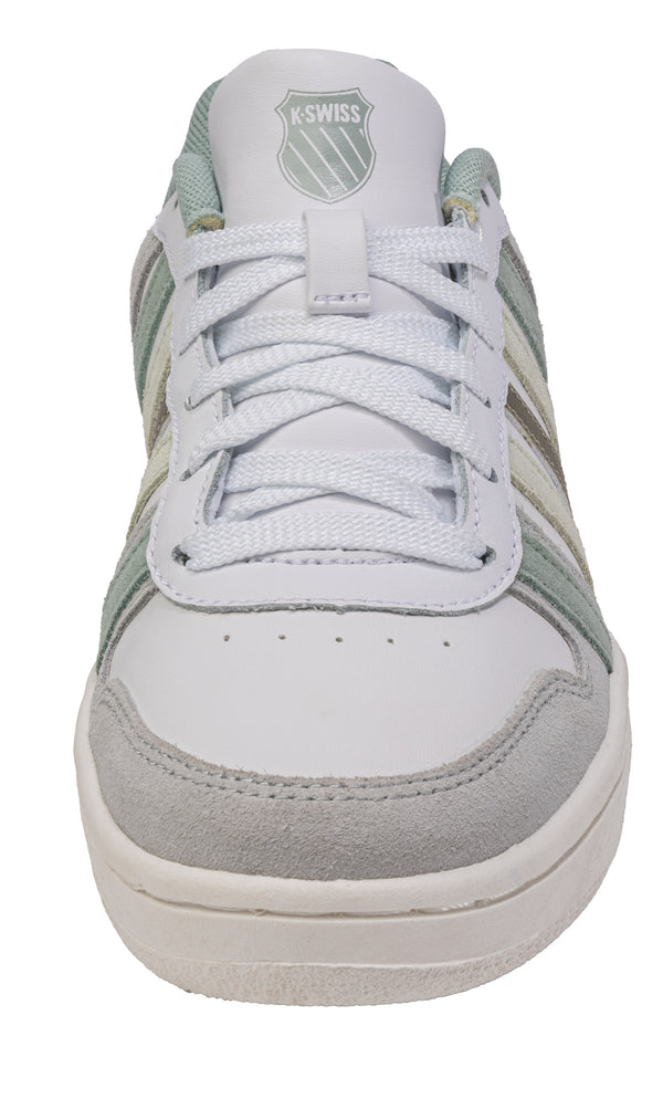 K Swiss COURT PALISADES WHITE-CANARY GREEN-FROSTY GREEN-CHAMPAGNE GOLD