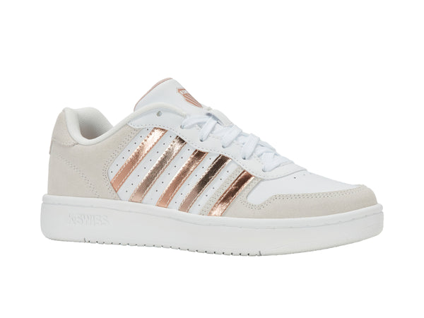 K Swiss COURT PALISADES WHITE/CRYSTAL GREY/ROSE DUST