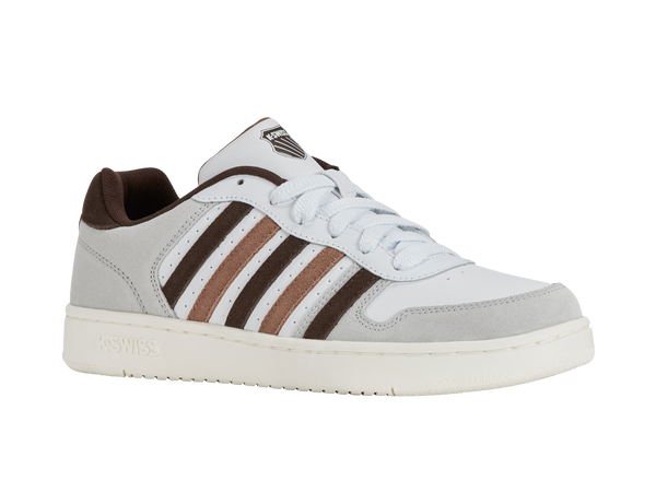 K Swiss COURT PALISADES WHITE/TOASTED COCONUT/CHOCOLATE BROWN