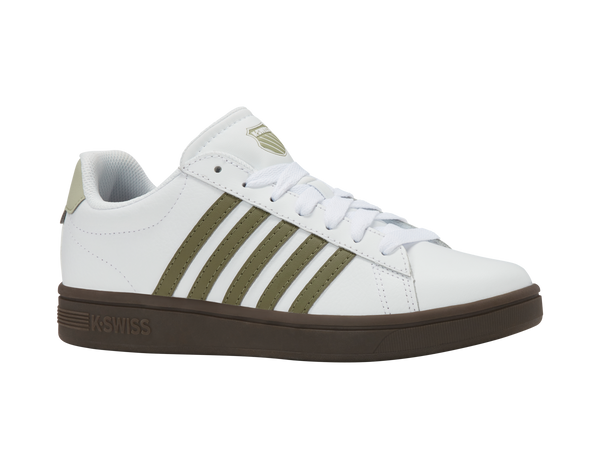 K Swiss COURT TIEBREAK II WHITE/BURNT OLIVE/COLA GUM/ALFALFA