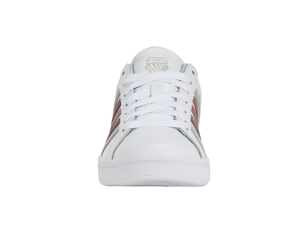 K Swiss COURT TIEBREAK WHITE/PURPLE DOVE/GRAY VIOLET/ROSEGOLD