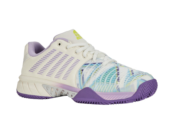 K Swiss EXPRESS LIGHT 3 PADEL SNOW WHITE/PURPLE HEART/EVENING PRIMROSE