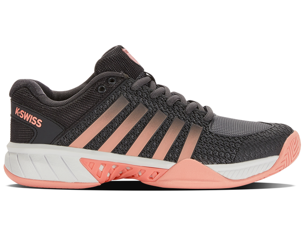 k swiss EXPRESS LIGHT PICKLEBALL ASPHALT/STEEL GRAY/PEACH