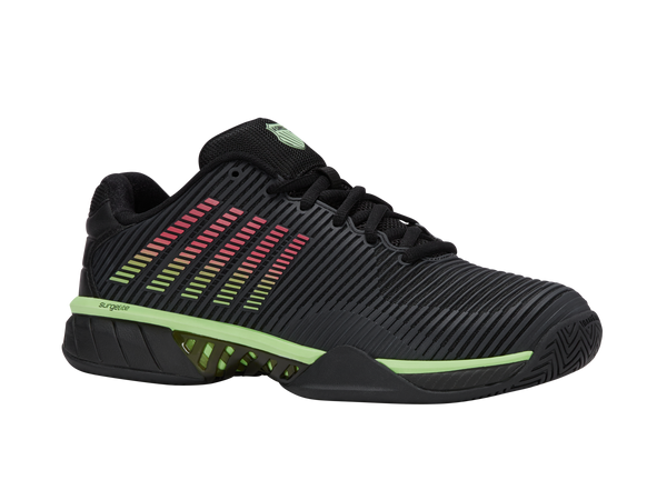 K Swiss HYPERCOURT EXPRESS 2 BLACK/SOFT NEON GREEN/NEON LAVA