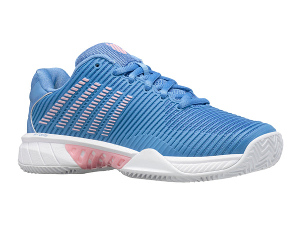 K Swiss HYPERCOURT EXPRESS 2 CLAY SILVER LAKE BLUE/WHITE/ORCHID PINK