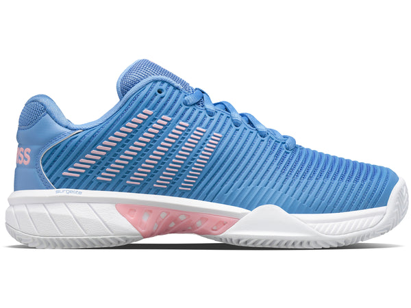 k swiss HYPERCOURT EXPRESS 2 CLAY SILVER LAKE BLUE/WHITE/ORCHID PINK