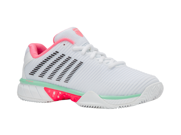 K Swiss HYPERCOURT EXPRESS 2 CLAY WHITE/NEON PASTEL PINK/BLACK