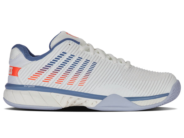 k swiss HYPERCOURT EXPRESS 2 LUCENT WHITE/INFINITY/SCARLET IBIS