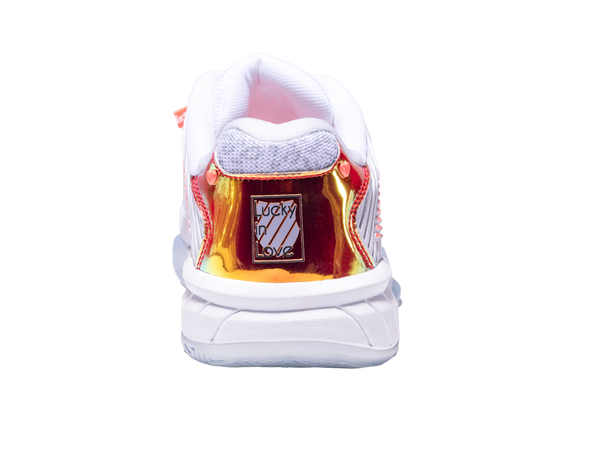 K Swiss HYPERCOURT EXPRESS 2 LUCKY IN LOVE WHITE/DOVE/ORANGE GLOW