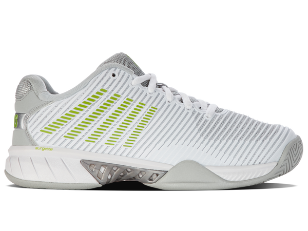 k swiss HYPERCOURT EXPRESS 2 WHITE/GRAY VIOLET/LIME GREEN