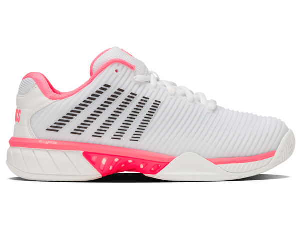k swiss HYPERCOURT EXPRESS 2 WHITE/NEON PASTEL PINK/BLACK