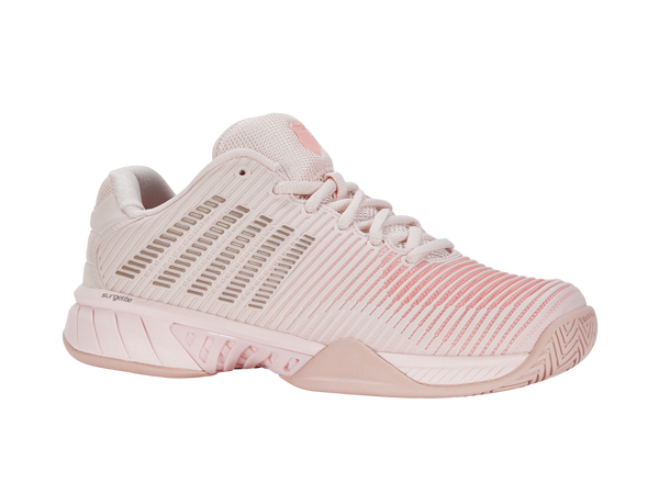 K Swiss HYPERCOURT EXPRESS 2-WIDE ALMOST MAUVE/SEPIA ROSE/PALE NEON CORAL