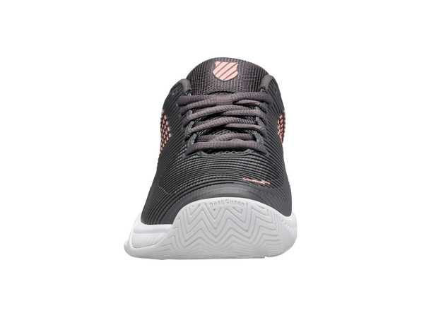 K Swiss HYPERCOURT EXPRESS 2-WIDE ASPHALT/WHITE/PEACH AMBER