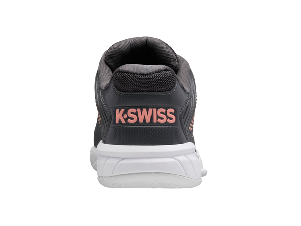 K Swiss HYPERCOURT EXPRESS 2-WIDE ASPHALT/WHITE/PEACH AMBER