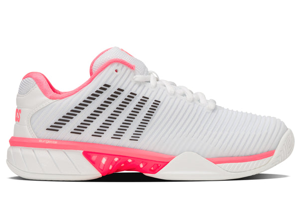 k swiss HYPERCOURT EXPRESS 2-WIDE WHITE/NEON PASTEL PINK/BLACK
