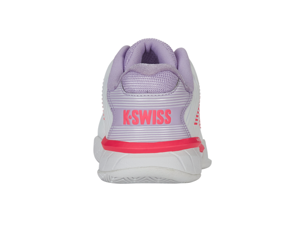 K Swiss HYPERCOURT EXPRESS 2-WIDE WHITE/ORCHID PETAL/NEON BLAZE
