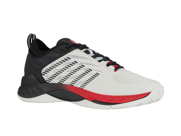 K Swiss HYPERCOURT SUPREME 2 BRIGHT WHITE/STRETCH LIMO/HIGH RISK RED