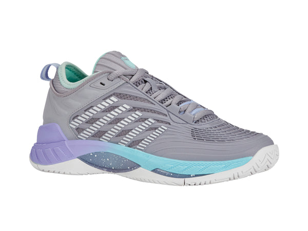 K Swiss HYPERCOURT SUPREME 2 LILAC GRAY/NIMBUS CLOUD/NEON PURPLE