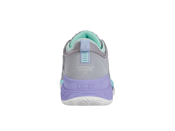 K Swiss HYPERCOURT SUPREME 2 LILAC GRAY/NIMBUS CLOUD/NEON PURPLE