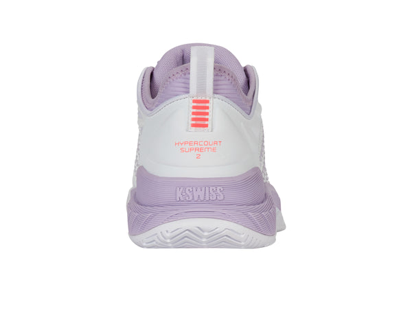 K Swiss HYPERCOURT SUPREME 2 WHITE/ORCHID PETAL/NEON BLAZE