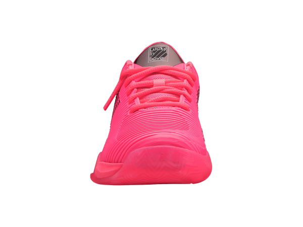K Swiss HYPERCOURT SUPREME LUCKY IN LOVE NEON PINK/GRAY SILVER/BLACK