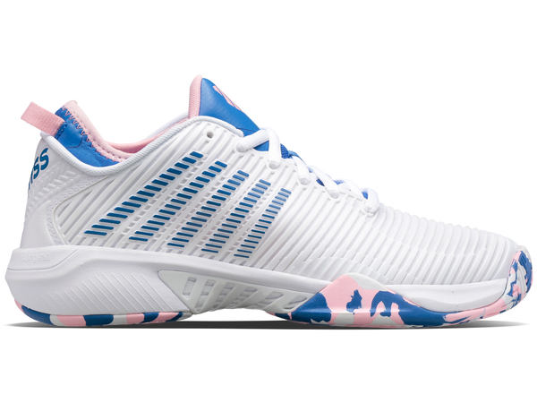 k swiss HYPERCOURT SUPREME WHITE/STAR SAPPHIRE/ORCHID PINK