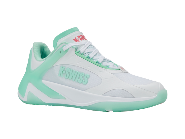 K Swiss K-FRAME PICKLEBALL WHITE/NEON MINT/HOT NEON PINK