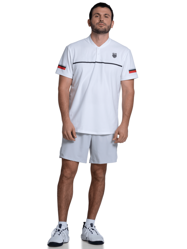 k swiss BASELINE HENLEY S/S WHITE