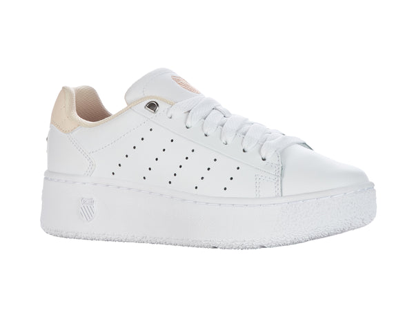 K Swiss CLASSIC PF PLATFORM WHITE/CREAM TAN/PEARL