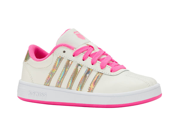K Swiss CLASSIC PRO SNOW WHITE/HOT PINK/IRIDESCENT