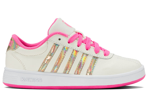 k swiss CLASSIC PRO SNOW WHITE/HOT PINK/IRIDESCENT