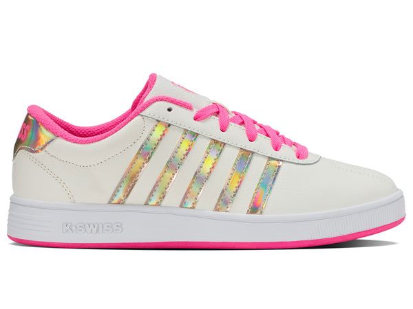 k swiss CLASSIC PRO SNOW WHITE/HOT PINK/IRIDESCENT