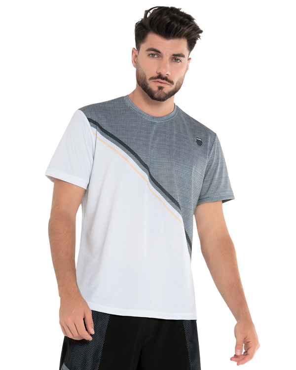 k swiss COLOR BLOCK S/S T-SHIRT GRAY