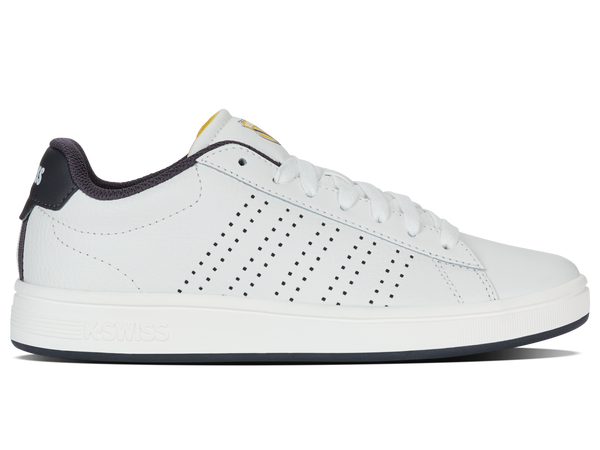 k swiss COURT BASE II BLANC/ASPHALT/DANDELION